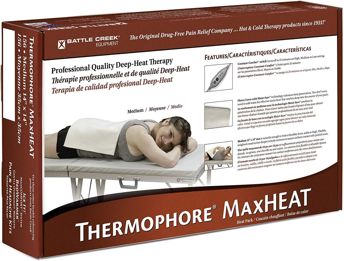 Thermophore MaxHeat Pad 14" x 14" by Inventory Management Services
