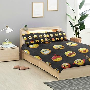 Amazon Com Ido Hipster Deer Heart Emoji Kids Bedding Comforter