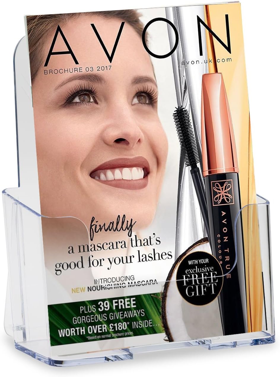 Source One Bi-Fold 6 Inch Booklet Brochure Holder Wall-Mount or Counter Top (S1-6in-BI)