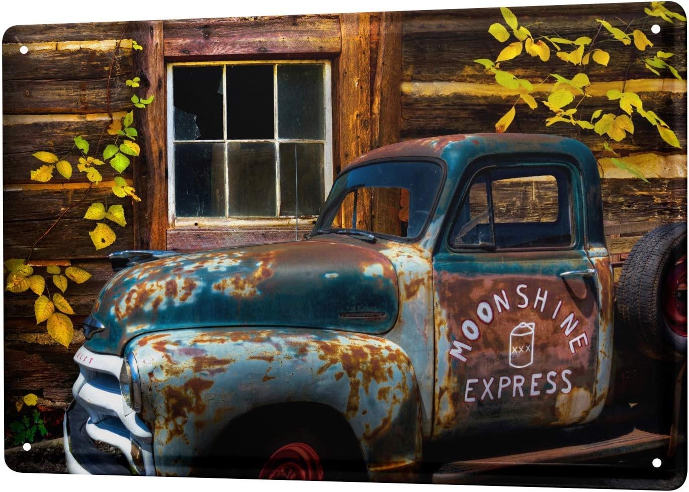 Amazon Com Vintage Car Decoration Rusted Car With Truck Bed
