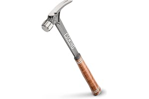 15 Oz Leather Gripped Ultra Framing Hammer with Milled Face