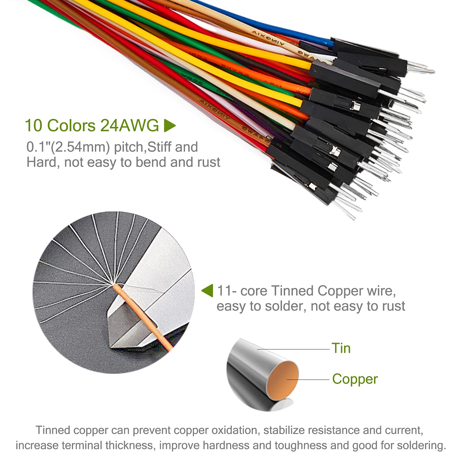 Mua 120pcs 10cm 20cm 30cm Long Header Jumper Wire Dupont Cable Line ...