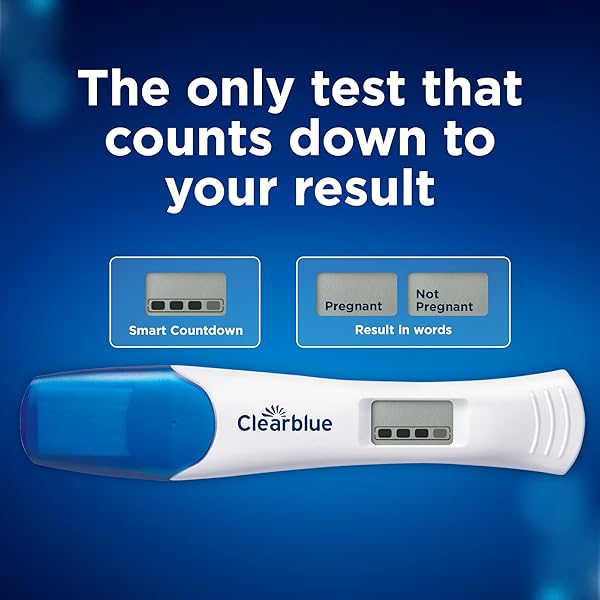 CLEARBLUE PREGNANCY TEST COMBO PACK, 4CT – DIGITAL WITH SMART COUNTDOWN & RAPID DETECTION – VALUE PACK