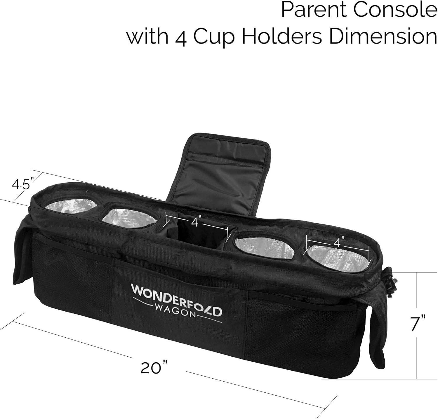 WonderFold Universal Parent Console with 4 Insulated Cup Holders: Home Improvement
