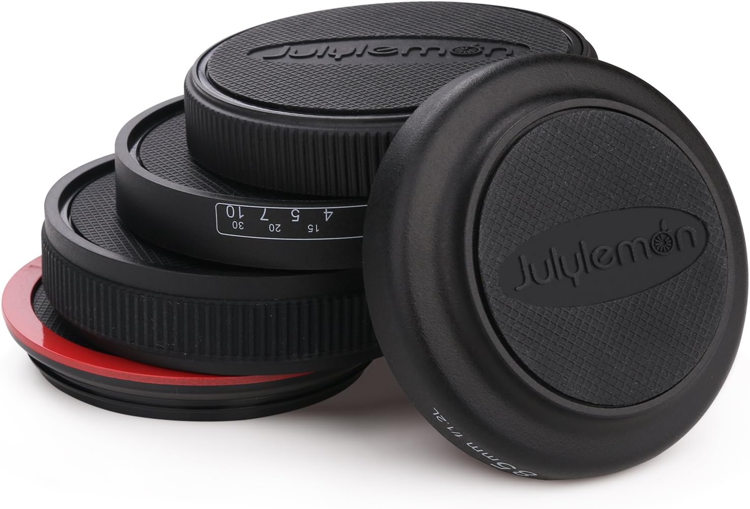 Drink Coasters Cup Mat Silicone Set of 5 Unique Design Camera Lens Shape