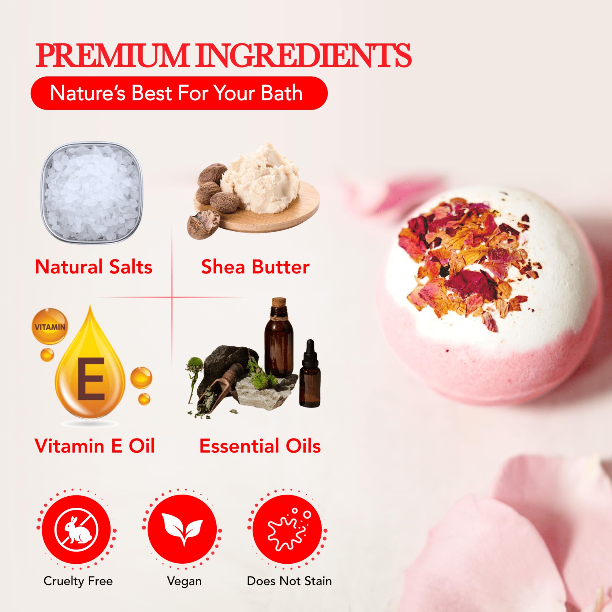12 Large Bath Bombs Gift Set for Women - 3 Oz Handmade Organic Fizzies With Moisturizing Shea Butter - Perfect for Bubble Spa Relaxing - Gift for Her, Girls, Wife, Mother