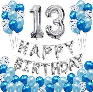 13 year old birthday balloons