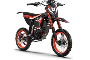 QRONGE X1 Spark Electric Dirt Bike, Electric-Bike with 60V 28.8Ah Battery, 50MPH, Electric Motorcycle for Mountain Off-Road Teens Adults(M)
