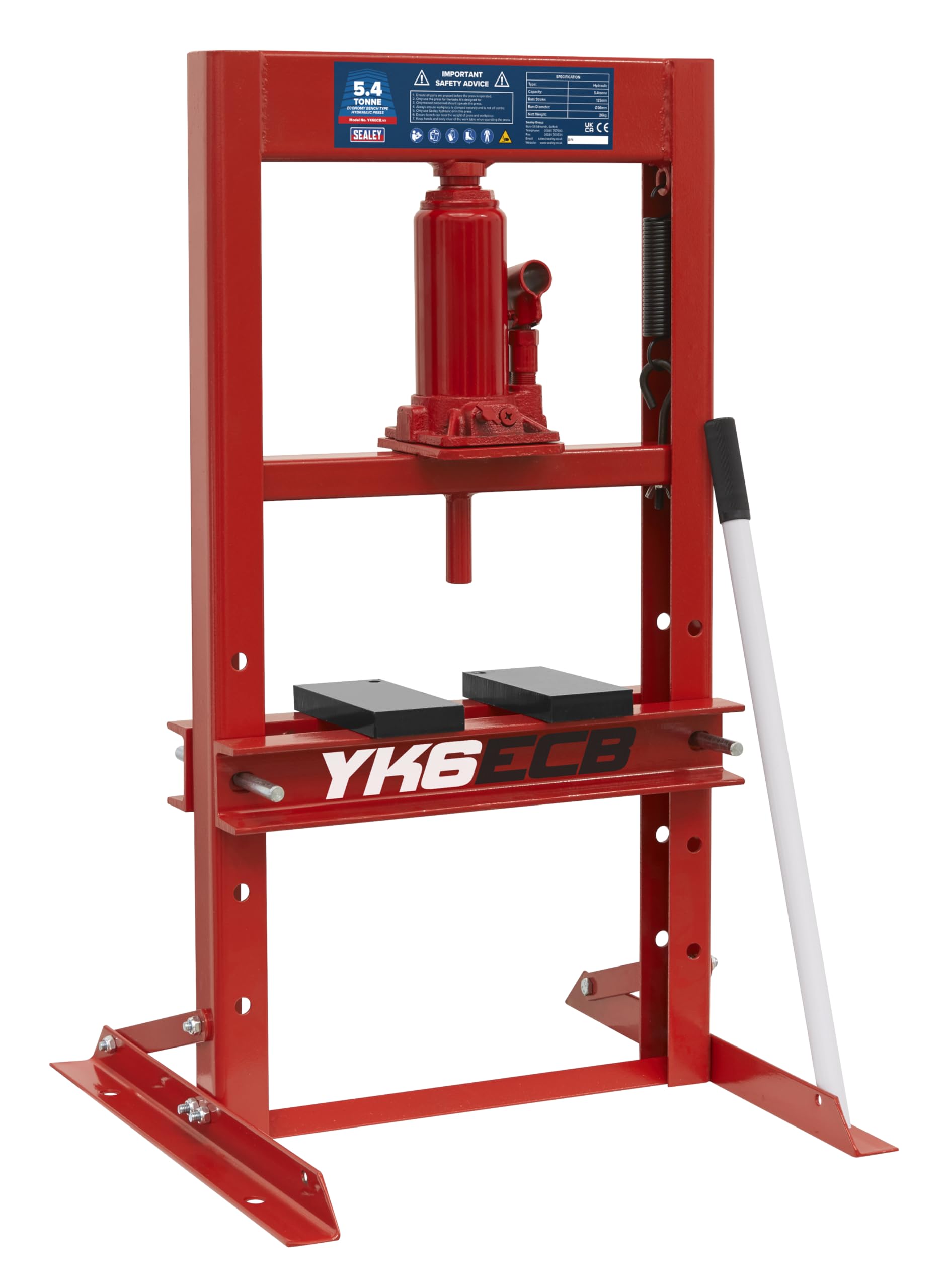 Sealey Yk6Ecb Hydraulic Press 6Tonne Economy Bench Type