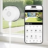 SZPOWER Window Camera 3MP 2K, 2.4GHz WiFi Indoor Camera for Home Security with Full Color Night Vision, 2-Way Audio, 24/7 Recording, Human/Motion Detection, Real-Time Alerts, Alexa Support