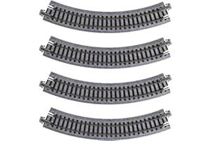 Kato USA Model Train Products UNITRACK Compact Tracks (4-Piece), 183mm/(7") Radius/45-Degree