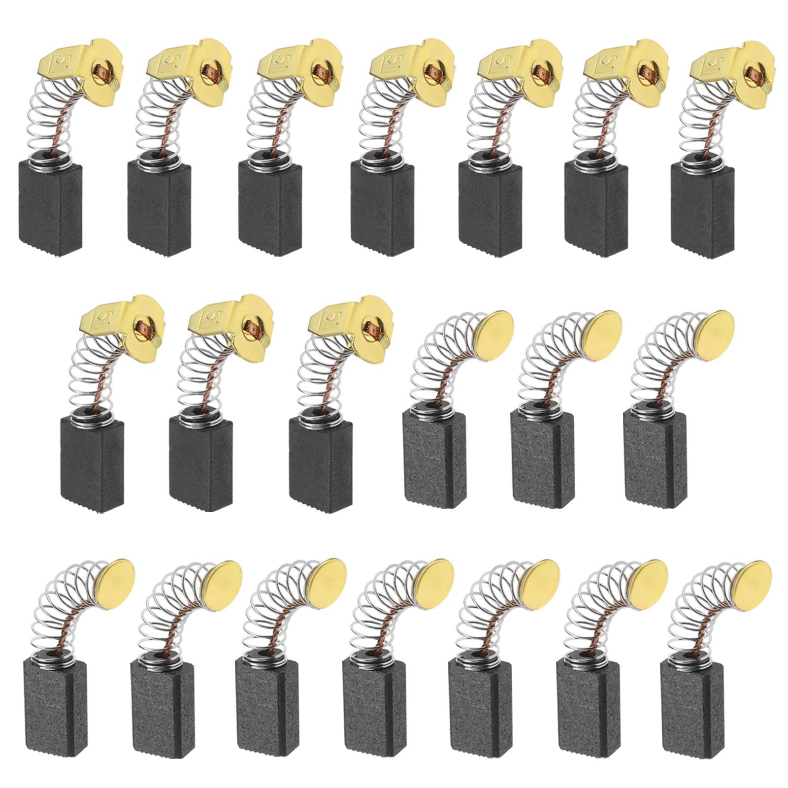 ECSiNG 20Pcs Motor Carbon Brushes Replacement Universal Carbon Brush Accessories for Electric Tools Electric Circular Saws Weeders 5x8x12.5mm