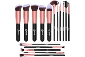 Makeup Brushes Makeup Brush Set - 16 Pcs BESTOPE PRO Premium Synthetic Foundation Concealers Eye Shadows Make Up Brushes set,Eyeliner Brushes(Black)