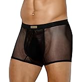 Arjen Kroos Sexy Underwear for Men Breathable Mesh Boxer Briefs Comfort Soft Trunks
