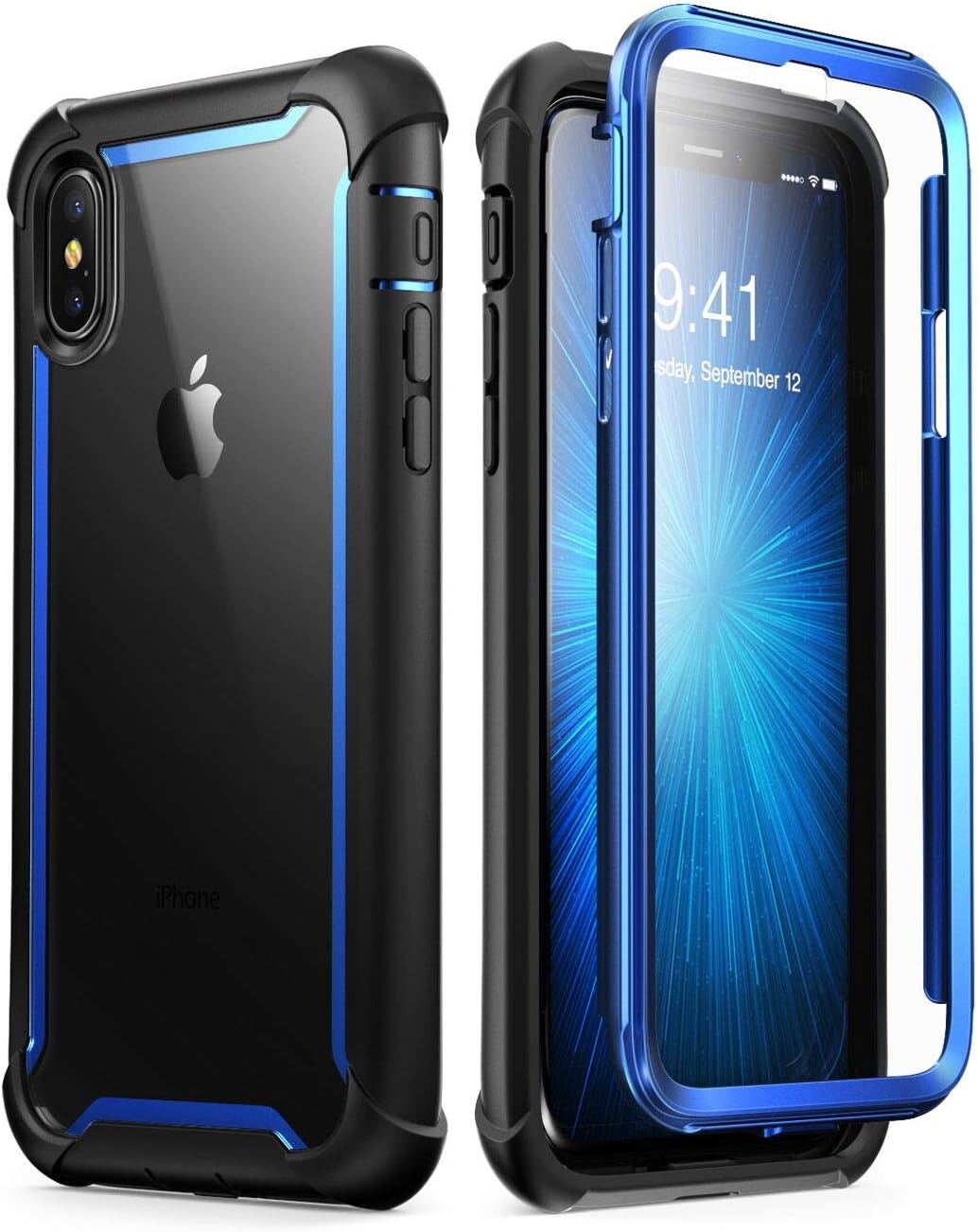 Coque I-BLASON Ares Pour IPhone 17 Pro 6,3" (2025) - Compatible MagSafe, Verre Trempé 9H, Protection Militaire Et Bouton Caméra - Noir/Corail