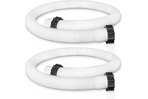 SAWLUV 29060E Intex Pool Hoses for Above Ground Pools 1.5'' Pool Pump Hose 59'' for Coleman Pool Hose Replacement Sand Filter Hose for Saltwater Systems Bestway Pool Hose 2 Pack, 1,500 Higher GPH