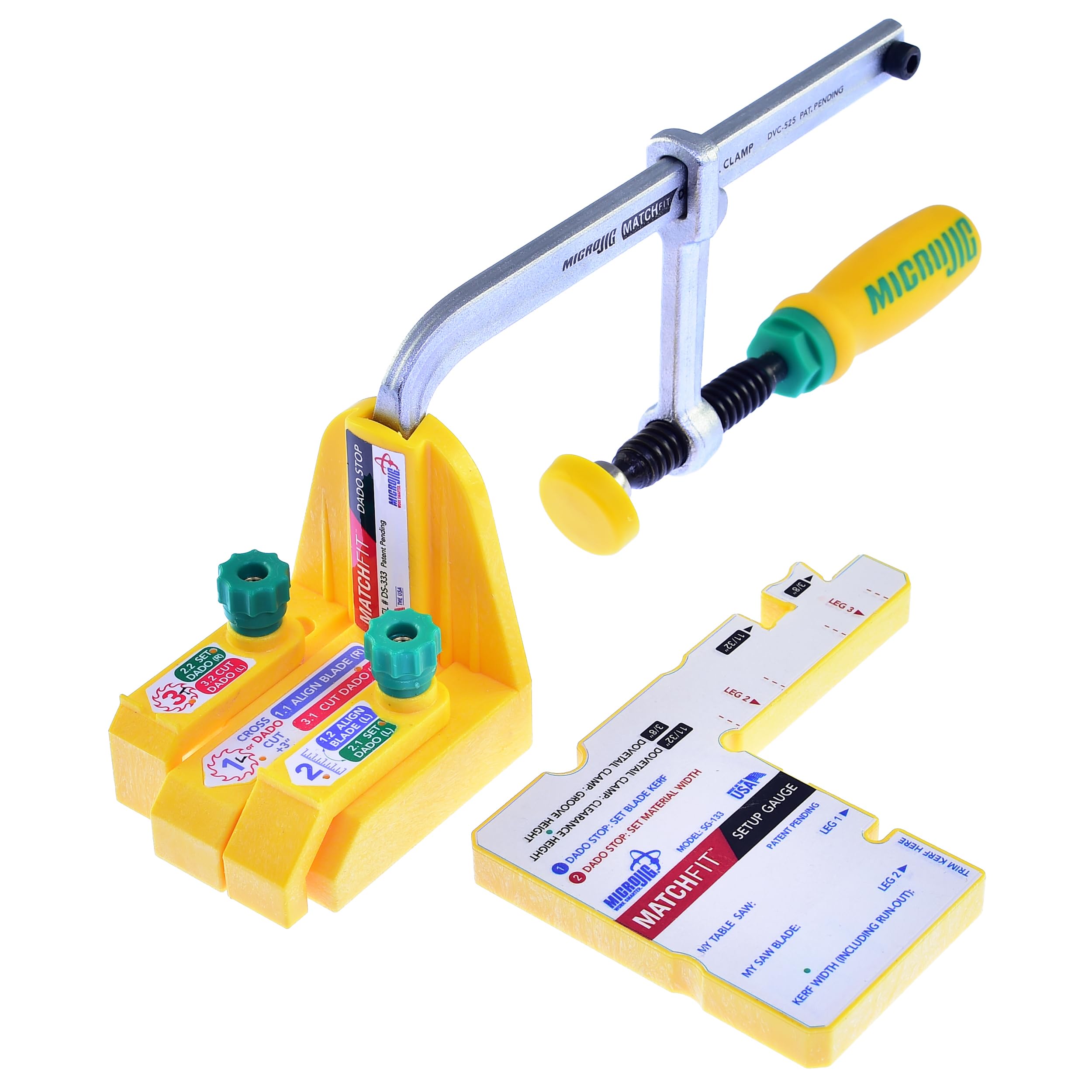 MICROJIG MF-1004 MATCHFIT Dado Stop Pro, 4.5 in*8.0 in*2.77 in