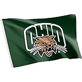 Desert Cactus Ohio University OU Flag - 3 x 5 Feet Bobcats Banner, Indoor/Outdoor Durable Fabric, 100% Polyester Design (Style 3)
