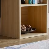 Vida Designs Oxford 2 Tier Cube Bookcase Oak Wood Shelving Unit view 5