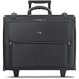 Solo New York Morgan Rolling Hard Side Catalog and Laptop Case, Black