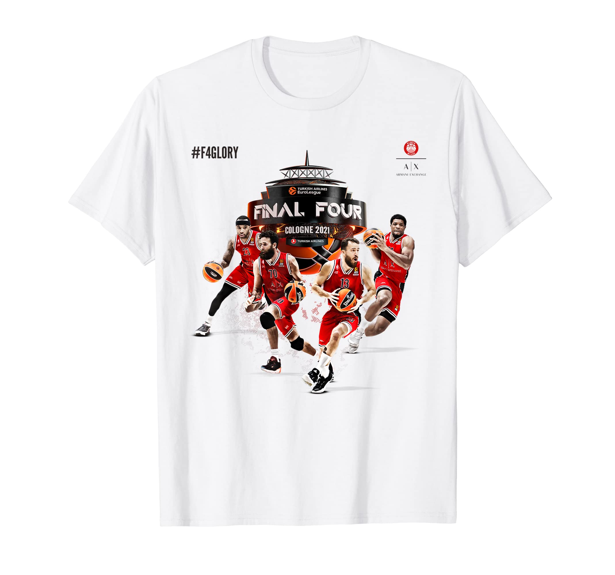 Final Four 2021 - AX Armani Exchange Milan T-Shirt