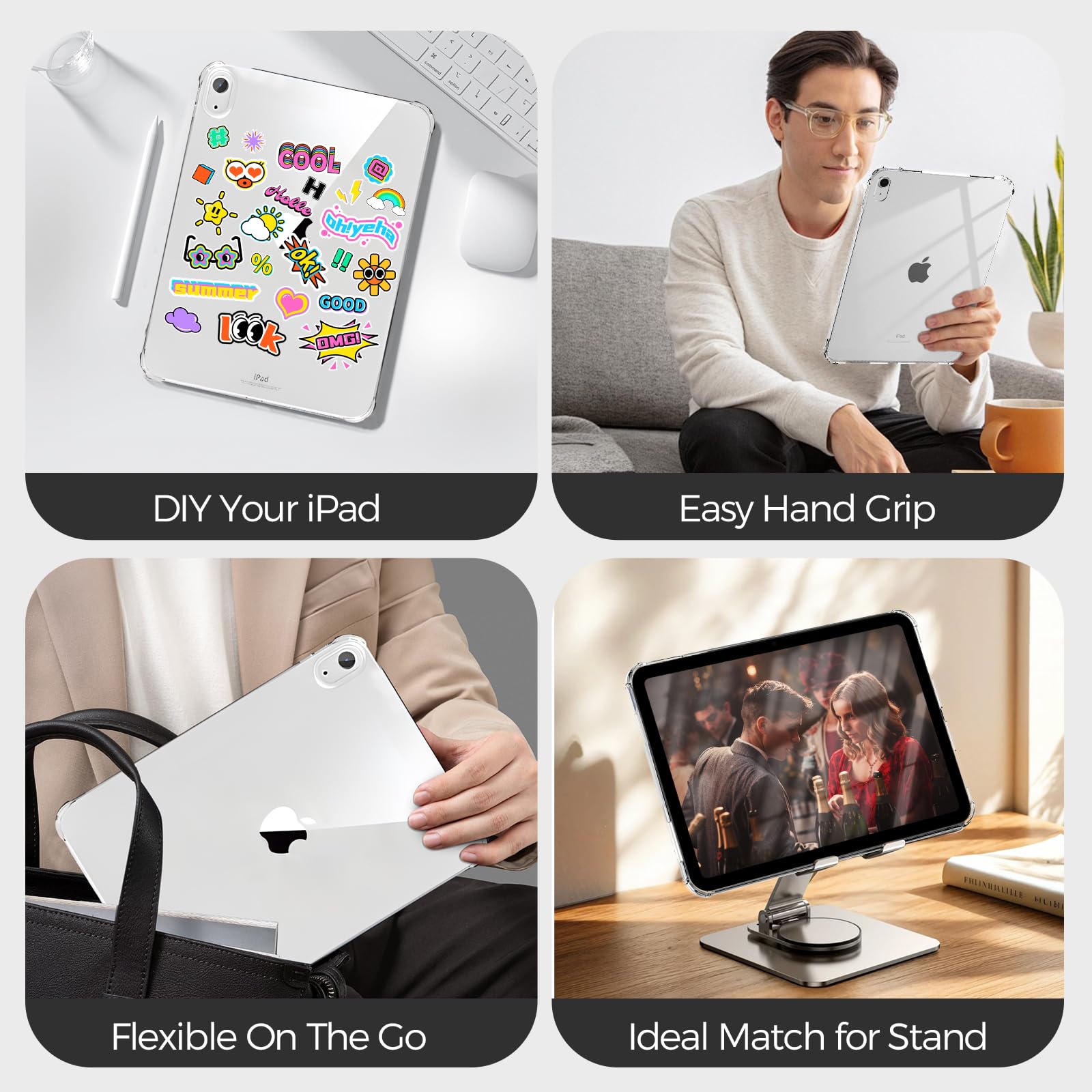 Blosomeet Clear Case for iPad A16 11th Generation 2025 11