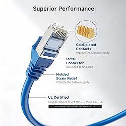 Cable Matters 10Gbps 5-Pack Snagless Short Shielded