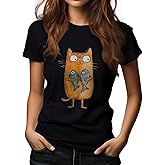 HERCHA T Shirts for Women Crew Neck Comfy Cotton Short Sleeve Shirts Casual Fashion Cute Graphic Tee Shirt Summer Tops