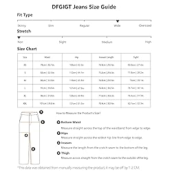 DFGIGT Mens Streetwear Hip Hop Baggy Jeans Wide Leg