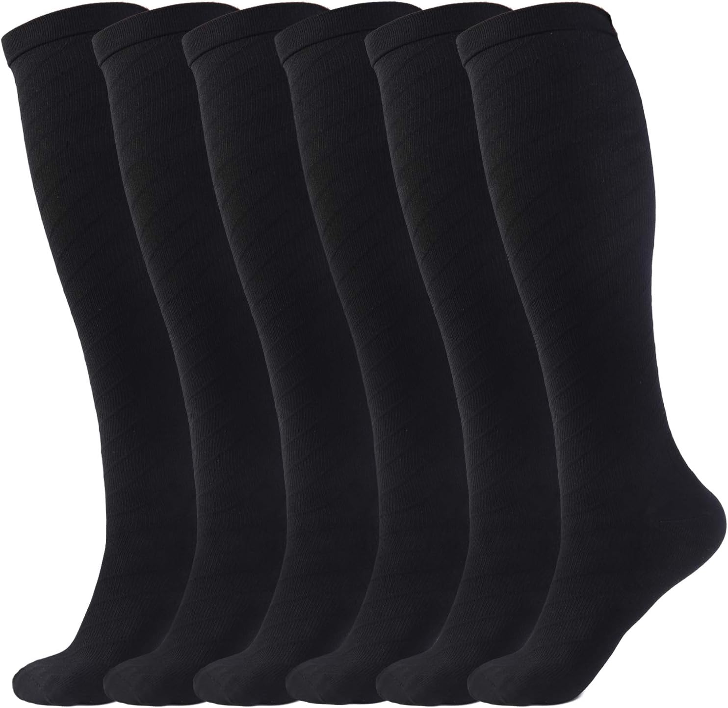 ODIJOO Compression Socks 20-30 mmHg for Women & Men(3 Pairs)-Best for Running, Athletic, Medical, Pregnancy and Travel