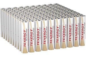Tenergy 1.5V AAA Batteries, High Performance Alkaline AAA Non-Rechargeable Battery for Clocks, Remotes, Toys & Electronic Devices, 100 Pack