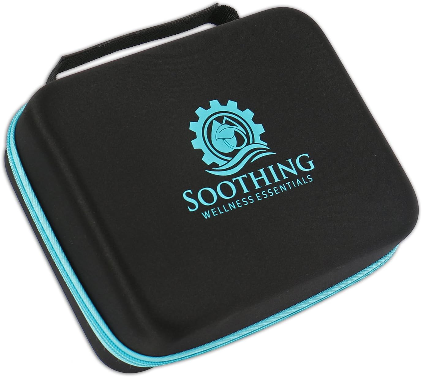 30 Essential Oils Carrying Case for 5ml, 10ml and 15ml Bottles - Hard Shell Exterior Storage Organizer Holds doTerra, Young Living and Endless Others by Soothing Wellness Essentials (Caribbean Blue): Health & Personal Care