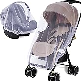 Mosquito Net for Stroller 2Pack - Protective Baby Stroller Mosquito Net - Perfect Bug Netting for Strollers, Bassinets, Cradl