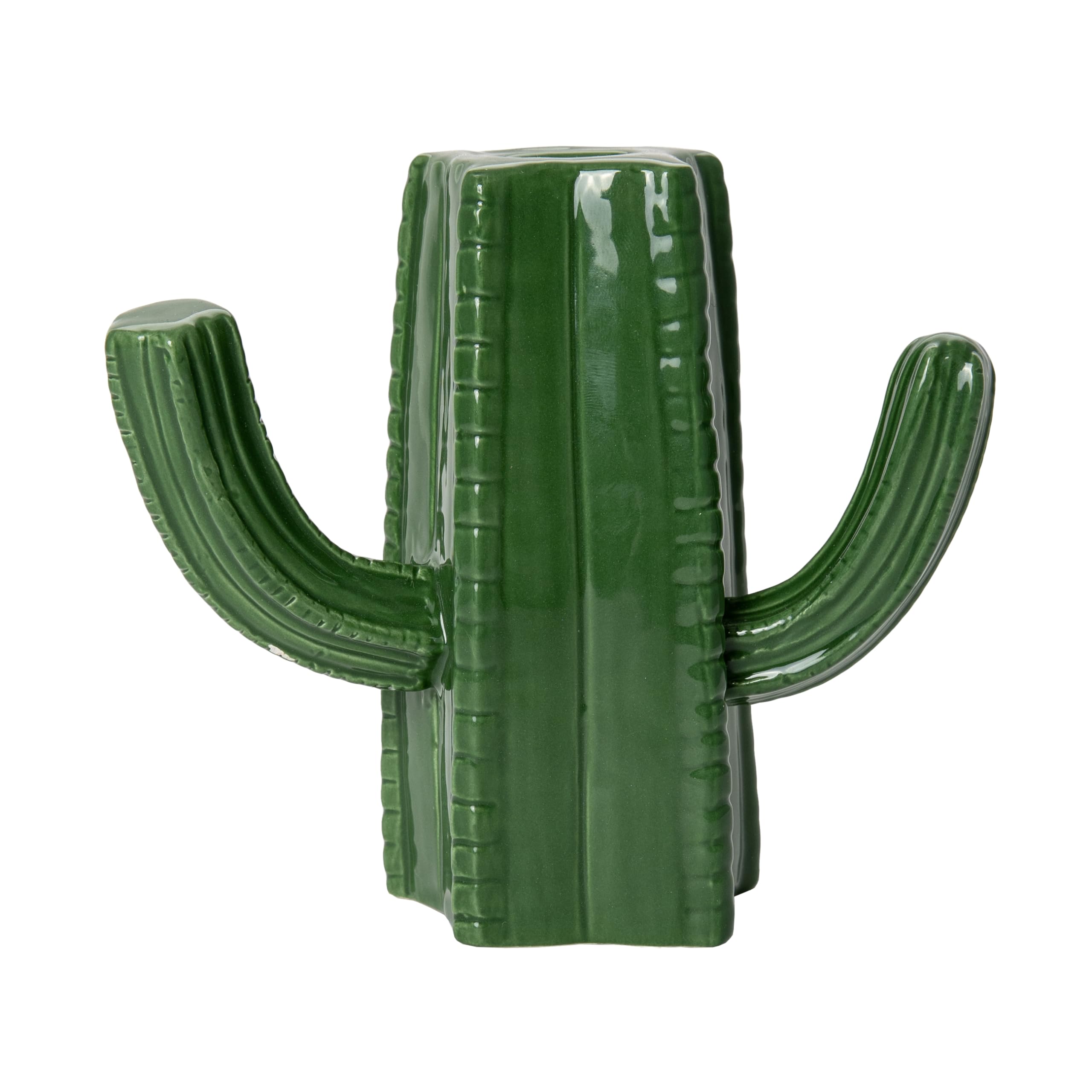 Fisura - Original toothpick dispenser cactus. Green funny toothpick dispenser. Ceramic toothpick holder in the shape of a cactus. Toothpick holder 12 x 11 cm.
