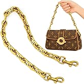 AIERSA Gold Chain for Purse,18‘’ Short Purse Chains for Handbags,Chunky Purse Chain,Gold Chain Purse Strap, Antique Gold Bag Chain for Purse Chain