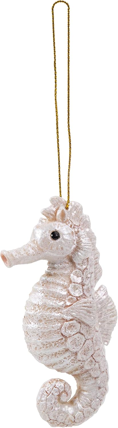Vivid Arts Hanging Garden Friends - Hanging Seahorse Pearl (HGF-201), Pearl White