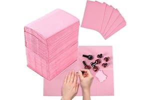 LXIANGN 125PCS Disposable Nail Art Table Towels Mat 13" X 17" Waterproof 3 Ply Nail Art Mat Paper Sheet Clean Pads Tattooing Table Mat Nail Table Cover Tattoo Supplies (Pink)