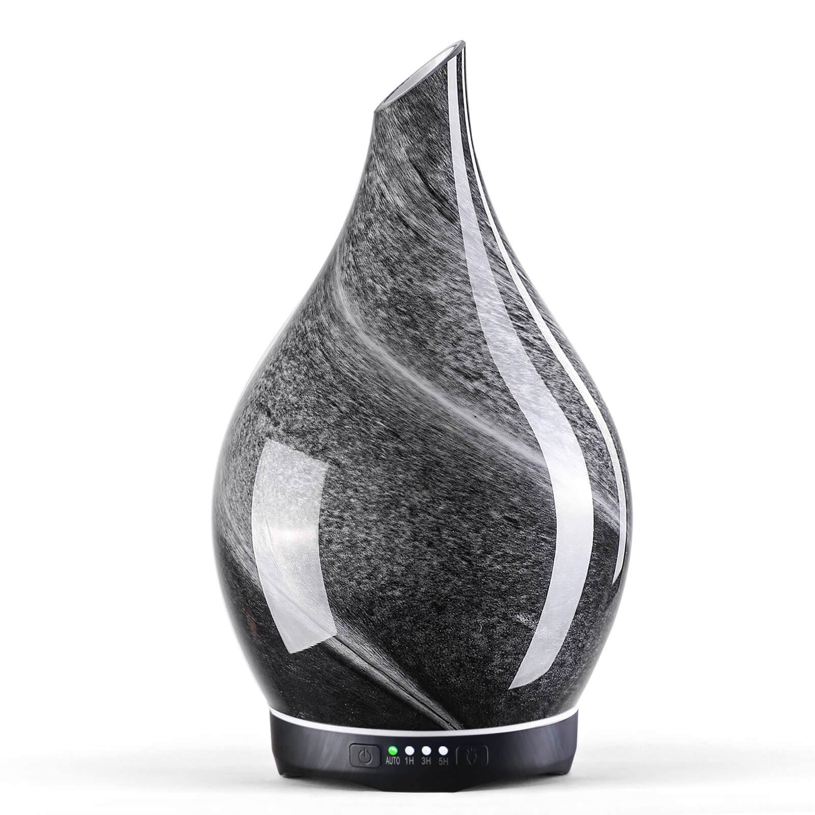 Photo 1 of Porseme 280ml Essential Oil Diffuser Glass Color Changing Aroma Air Diffusers Aromatherapy Ultrasonic Cool Mist Humidifier 7 Running Hours Waterless Auto-Off for Sleeping, Yoga, Office, Spa (Obsidian)