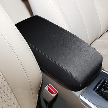 SLIMI Universal Car Armrest Cover – Leather Console Protector With Storage Pocket For Most Cars & SUVs