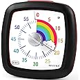 Secura 60-Minute Visual Timer, Silent Study Timer for Kids and Adults, Time Clocks, Time Management Countdown Timer for Teaching (Black & Cloud)