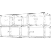 Vtopmart 5 Pack Large & Medium Stackable Drawer Organizer Set, 108QT Easy Assembly Clear Plastic Storage Cabinet, Durable Dresser for Closet, Bedroom, Entryway, Playroom & Apartment Organization
