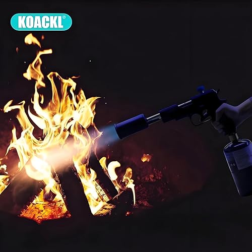 Propane Torch Head With Stand – Professional Cooking Torch For Searing Steak, BBQ, Grilling, Crème Brûlée, And Charcoal Lighter – Adjustable Flame Up To 2450°F