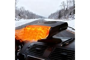 TEZMIS 12V Portable Car Heater For Vehicle: 12 Volt Heater For Car Defroster Windshield Heaters Plug In Calentones Para Carro Calentón Para Carro That Plugs Into Cigarette Lighter For UTV For Winter