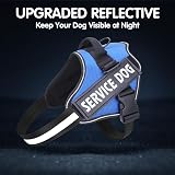 Belababy Soft No Pull Dog Harness Small Adjustable Reflective Blue view 6