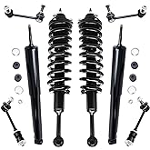 Detroit Axle - 8pc Struts Shocks Kit for 2003-2022 Toyota 4Runner | 2007-2014 FJ Cruiser Front 2 Struts w/Coil Spring Assembly Rear 4 Sway Bar Links 2 Shock Absorbers Replacement Suspension Kit