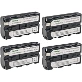 Kastar NP-F570 Battery (4-Pack) for Sony L Series InfoLithium Battery NP-F570, NP-F550, NP-F530, NP-F330 and Sony DCRVX2100, HDRFX1, HD1000U, HVRZ1U, HXR-NX5U, NEX-FS100 Cameras
