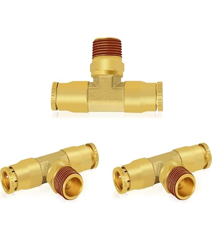 thumbnail image 2 of Tee Union Connectors Three-way Plastic Push In Connector PE6,For Tube OD 1/4inch | UK 2 of 10