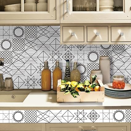 Hyfanstr Backsplash Peel Stick Tile Stickers Self Adhesive Wall Floor Home Decor 7 87 X 197 Inches