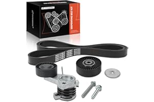 A-Premium Engine Belt Drive Kit Compatible with BMW X5 2007-2010, X3, 128i, 323i, 325i, 325xi, 328i, 328i xDrive, 328xi, 330i