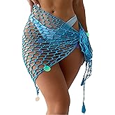 Green Swimwear Cover Up Crochet Sarong,Sexy Fashion Beach Hand Crochet Shawl Capelet Fishnet Net Skirt.(SJJ42)